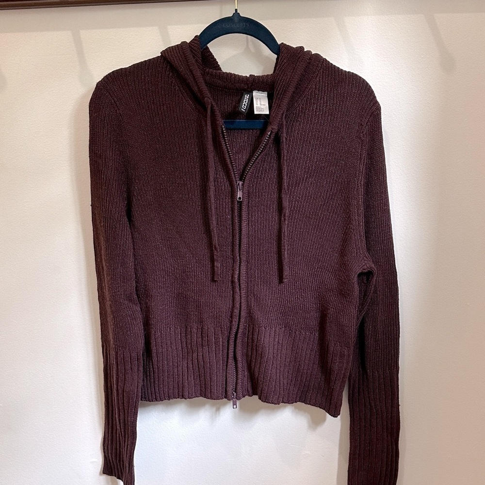 Divided H&M Hoodie Zippered Sweater